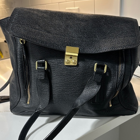 AUTHENTIC PHILLIP LIM 3.1 PASHLI SATCHEL IN BLACK - Picture 1 of 17